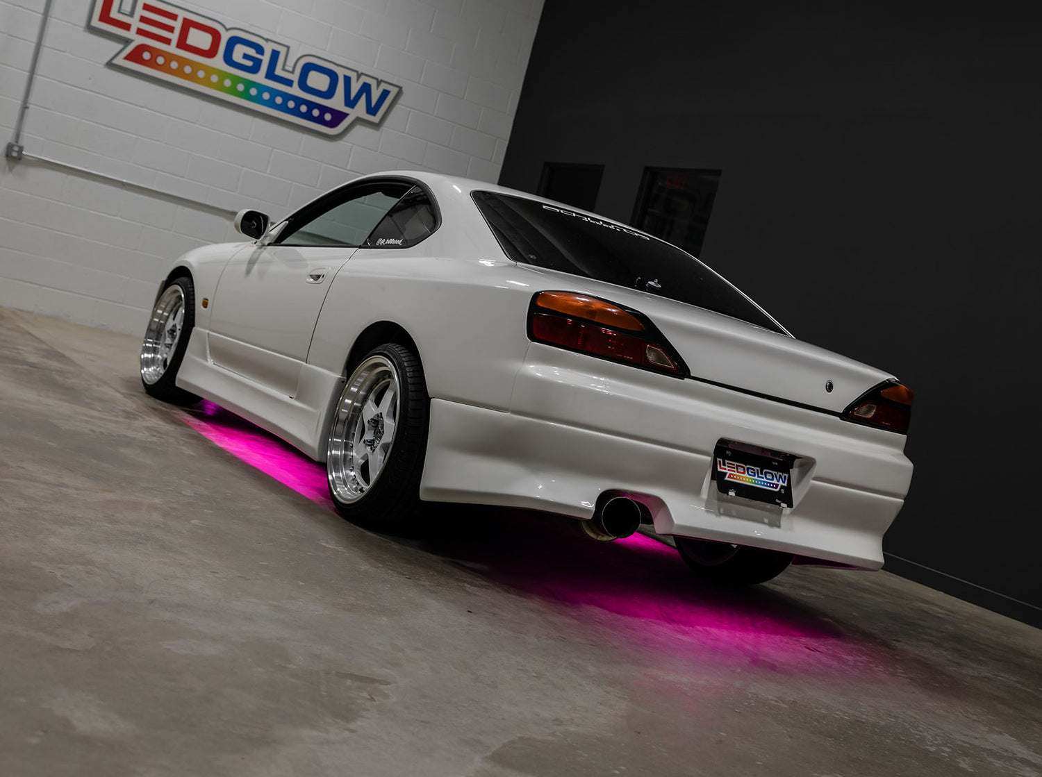 Pink LED Flexible Slimline Car Underbody Lighting Kit
