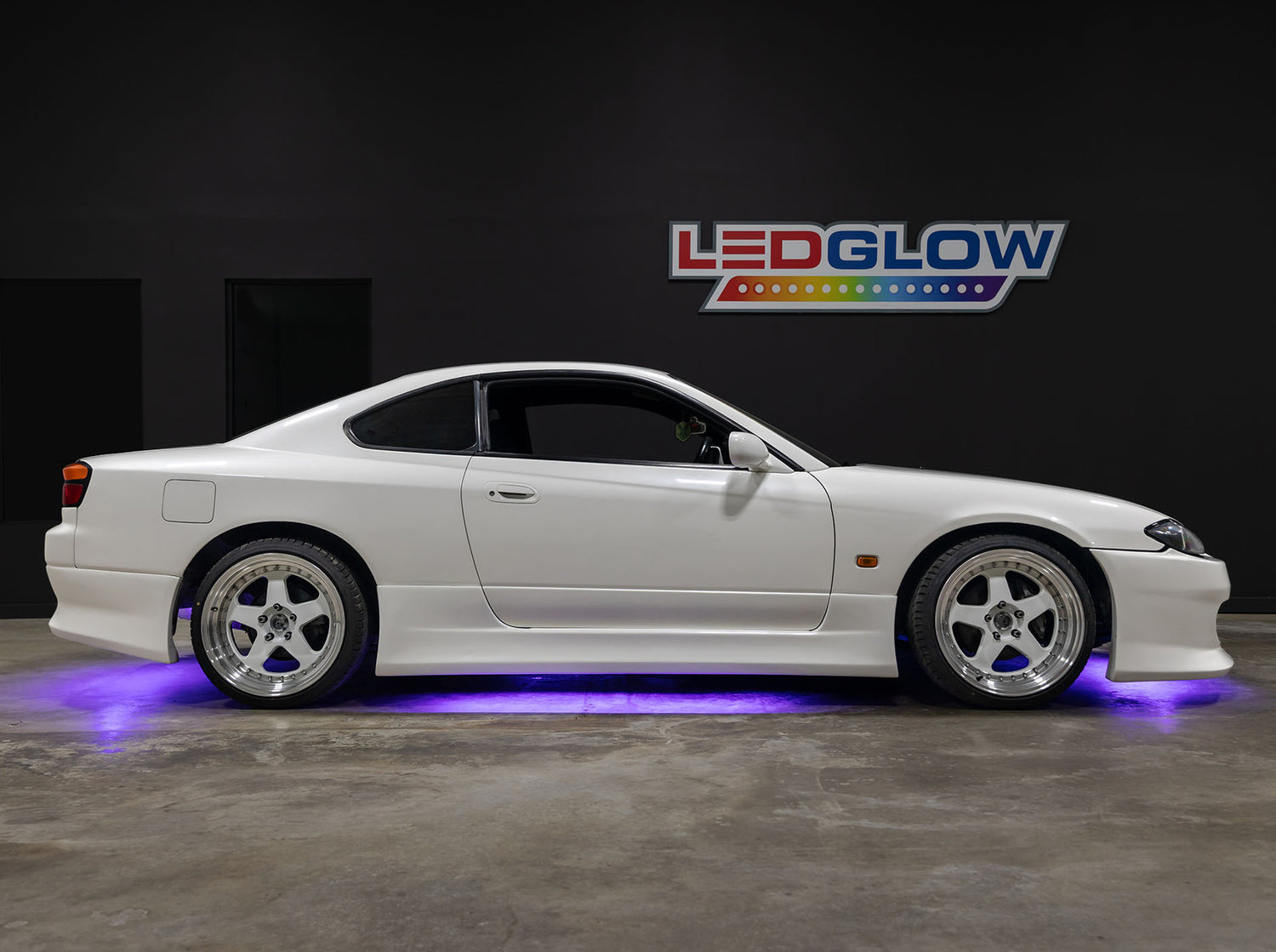 Purple LED Flexible Slimline Car Underbody Lighting Kit