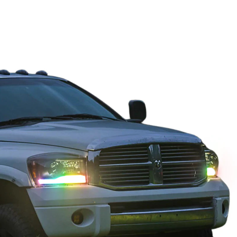 Dodge Ram Multicolor Flow Series Headlights (2006-2008) | XB Hybrid Morimoto
