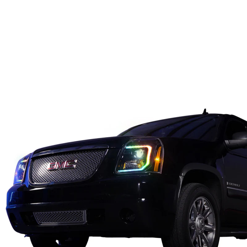 GMC Yukon/Yukon XL: Multicolor Flow Series Headlights (2007-2014) | XB Hybrid Morimoto