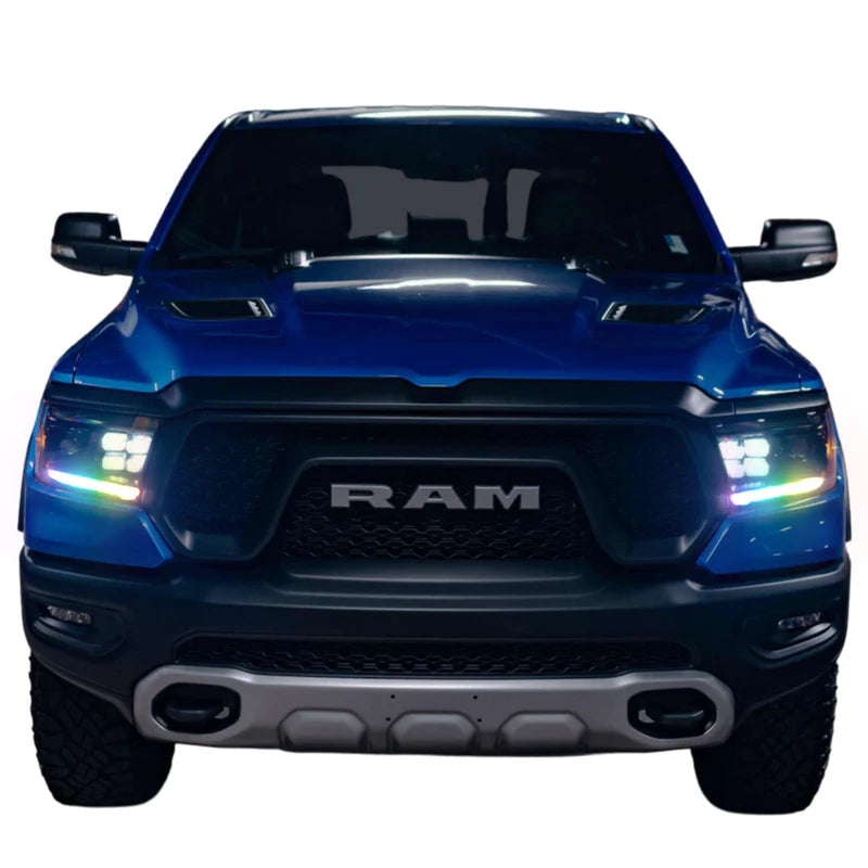 Ram 1500: Multicolor Flow Series Gen 2 Headlights (2019-2024) | XB Morimoto