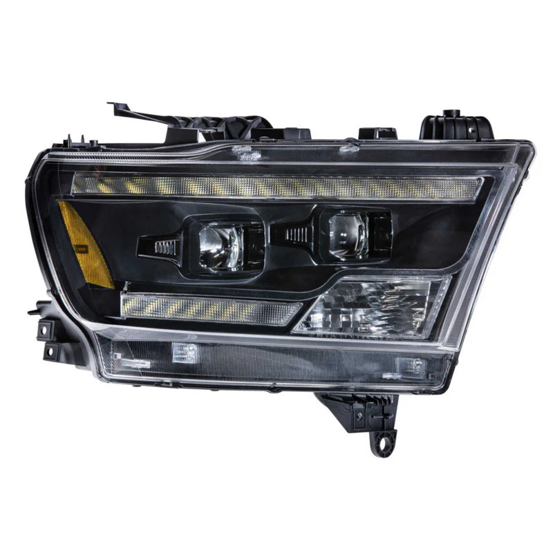 Ram 1500: Multicolor Flow Series Headlights (2019-2023) | XB Hybrid Morimoto