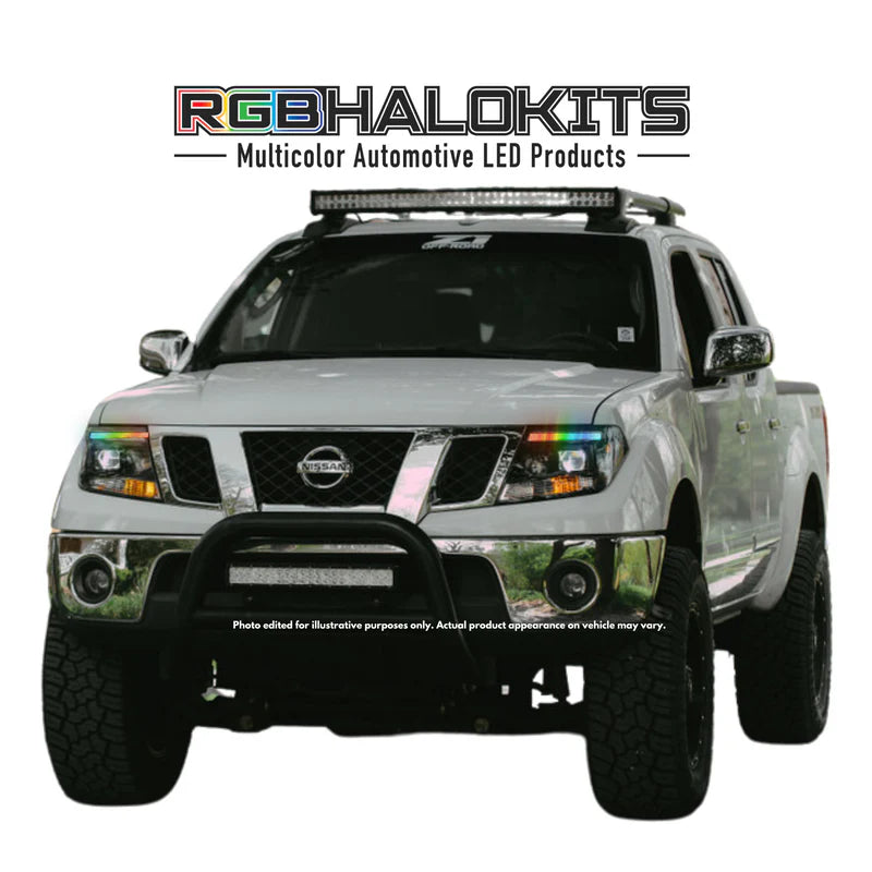 Nissan Frontier: Multicolor Flow Series Headlights (2009-2020) | XB Hybrid Morimoto