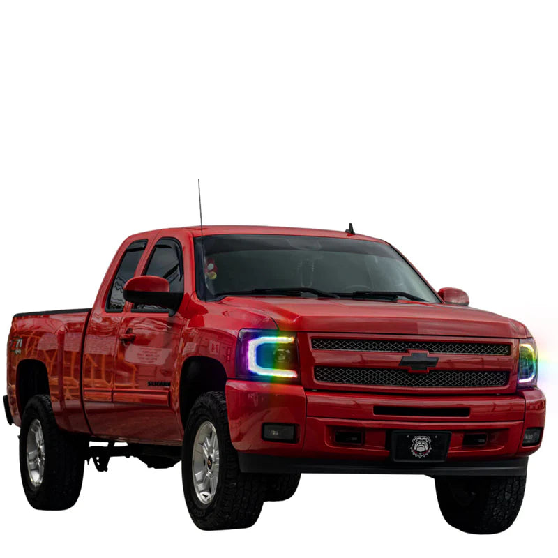 Chevrolet Silverado: Multicolor Flow Series Headlights (2007-2013) | XB Morimoto
