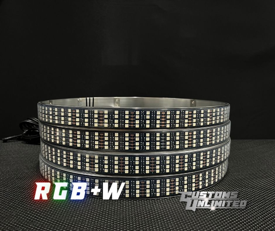 RGB+W Quad Row Wheel Lights Customs Unlimited