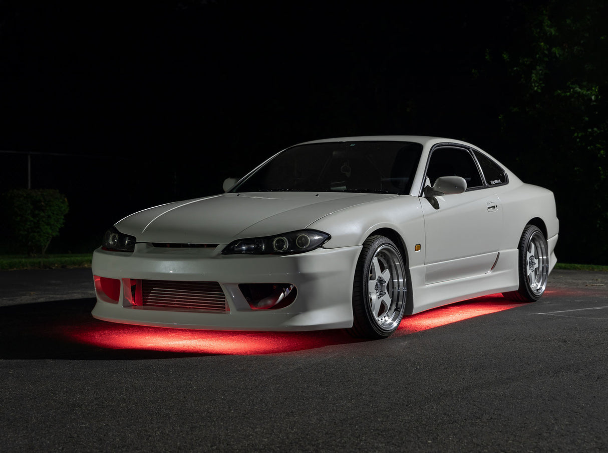 Red LED Flexible Slimline Car Underbody Lighting Kit