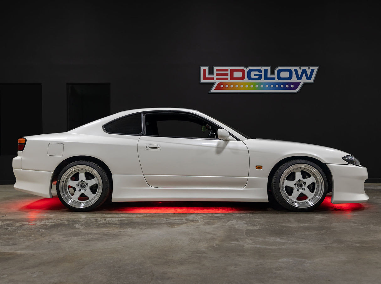 Red LED Flexible Slimline Car Underbody Lighting Kit