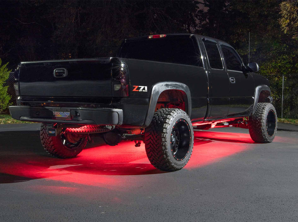 Red LED Flexible Slimline Truck Underbody Lighting Kit