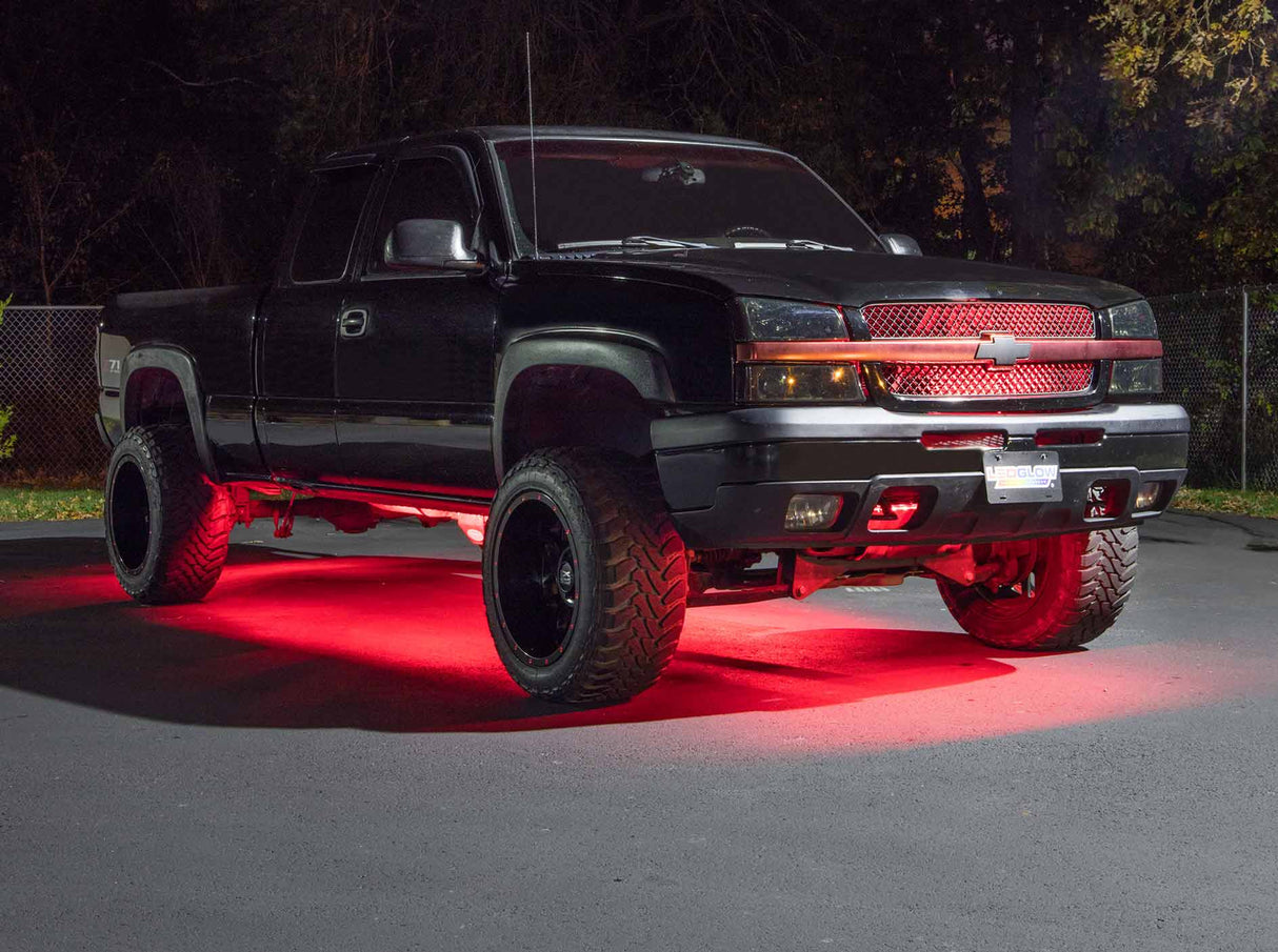 Red LED Flexible Slimline Truck Underbody Lighting Kit