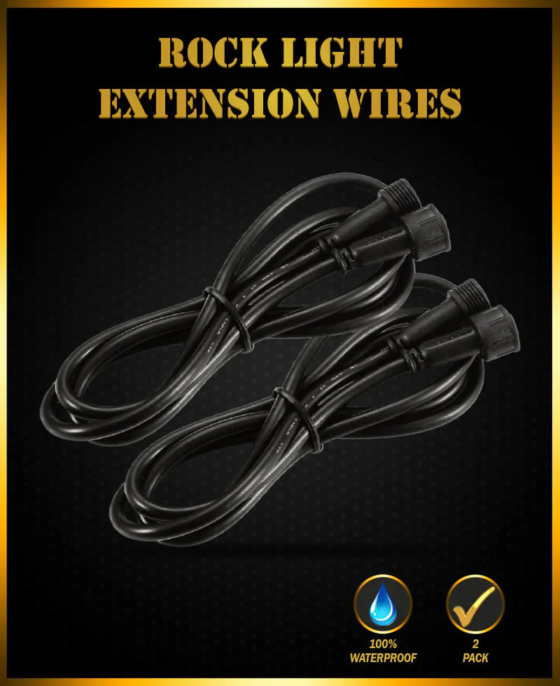 Adrenaline Offroad Rock Lights Extension Wires (2 Pack)