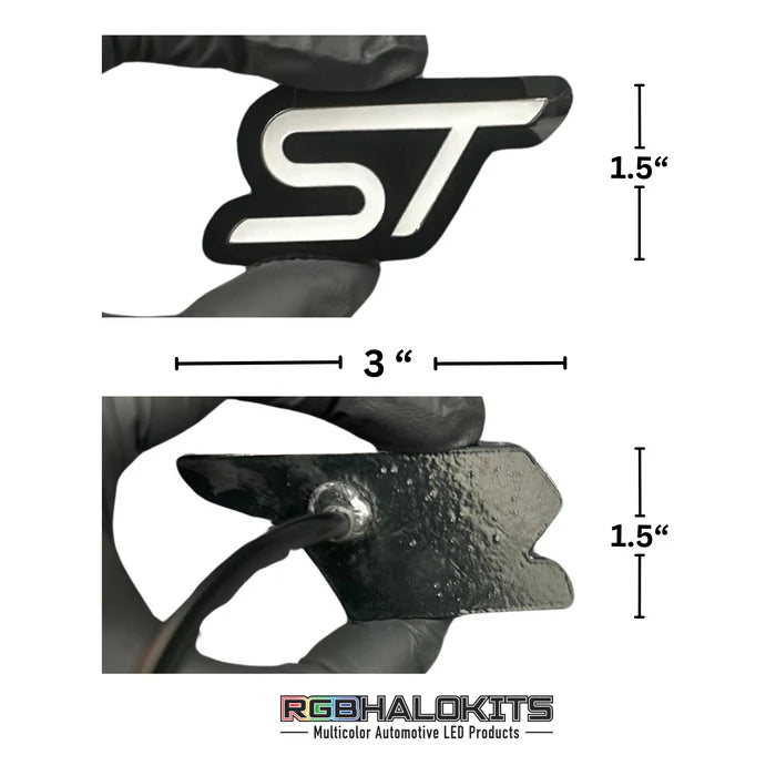 ST : Illuminated Multicolor Flow LED Badge | Lit Logos