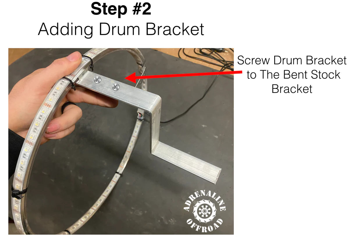 Drum Brake Mounting Kit (Wheel Lights)