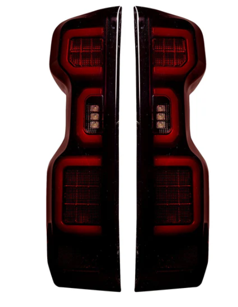 Chevy Silverado 2500/3500 20-23 Ultra Bright OLED Tail Lights (Replaces Factory/OEM Halogen Tail Lights Only) - Smoked