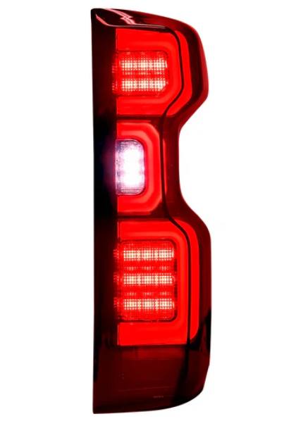 Chevy Silverado 2500/3500 20-23 Ultra Bright OLED Tail Lights (Replaces Factory/OEM Halogen Tail Lights Only) - Smoked