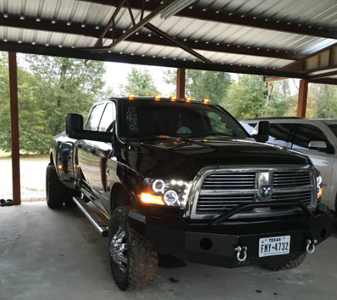 (OPEN BOX) Dodge RAM Heavy-Duty 2500/3500 03-18 Cab Light Set Strobe LED Smoked Lens in White & Amber