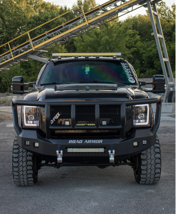 Ford Super Duty 11-16 Projector Headlights OLED DRL LED Scanning Turn Signals SMOKED/BLACK