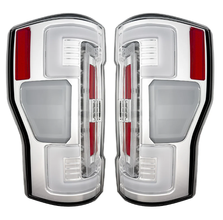 Ford Super Duty 20-22 Ultra Bright OLED Tail Lights (replaces Factory/OEM Halogen) - CLEAR LENS
