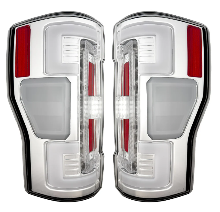 Ford Super Duty 20-22 Ultra Bright OLED Tail Lights (replaces Factory/OEM Halogen) - CLEAR LENS