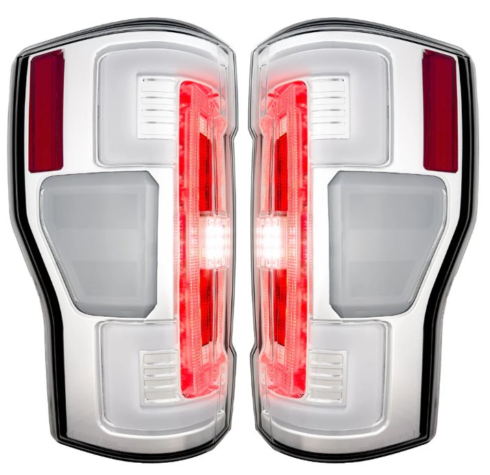 Ford Super Duty 20-22 Ultra Bright OLED Tail Lights (replaces Factory/OEM Halogen) - CLEAR LENS