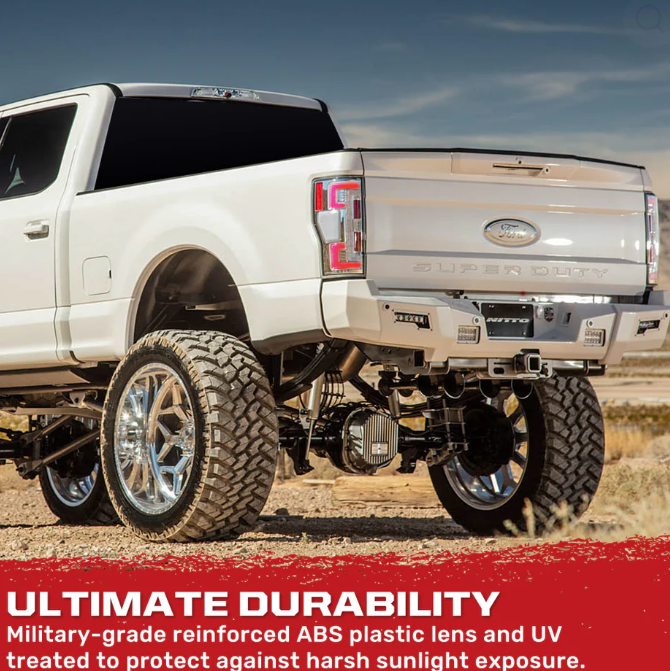 Ford Super Duty 20-22 Ultra Bright OLED Tail Lights (replaces Factory/OEM Halogen) - CLEAR LENS