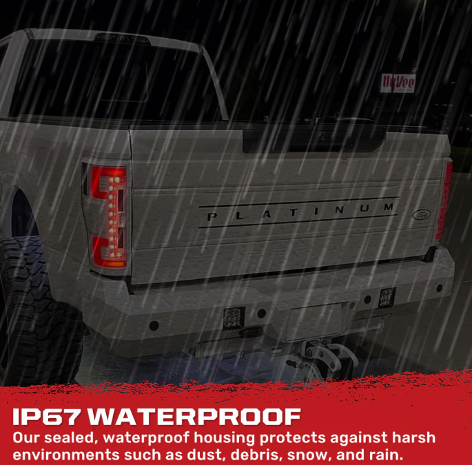 Ford Super Duty 20-22 Ultra Bright OLED Tail Lights (replaces Factory/OEM Halogen) - CLEAR LENS