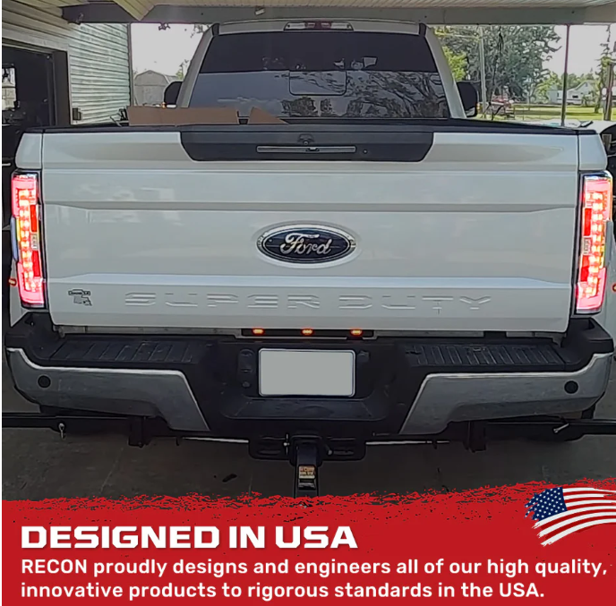 Ford Super Duty 20-22 Ultra Bright OLED Tail Lights (replaces Factory/OEM Halogen) - CLEAR LENS
