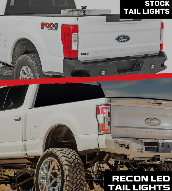 Ford Super Duty 20-22 Ultra Bright OLED Tail Lights (replaces Factory/OEM Halogen) - CLEAR LENS