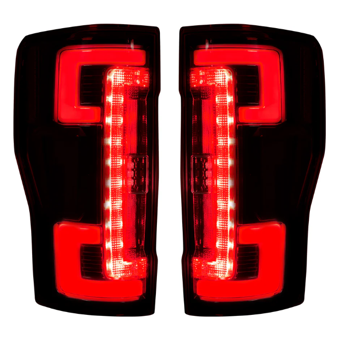 Ford Super Duty 20-22 Ultra Bright OLED Tail Lights (replaces Factory/OEM Halogen) - SMOKED RED