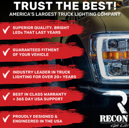 Ford Super Duty 20-22 Ultra Bright OLED Tail Lights (replaces Factory/OEM Halogen) - SMOKED RED