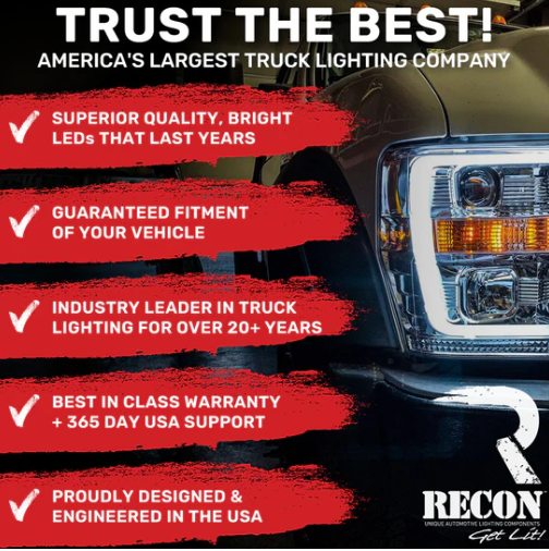 Ford Super Duty 20-22 Ultra Bright OLED Tail Lights (Replaces Factory/OEM Halogen) - RED