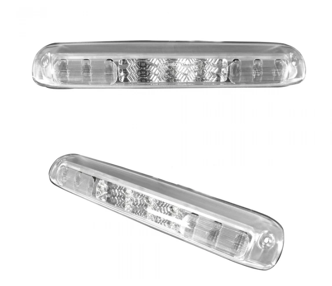 GMC Sierra & Chevy Silverado 3rd GEN 14-19 2500/3500 Red LED 3rd Brake Light Kit with White LED Cargo Lights - CLEAR LENS