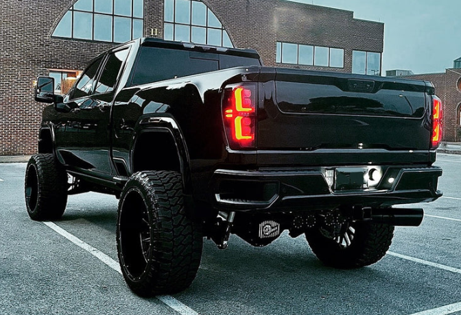 GMC Sierra 1500 19-25 Ultra Bright OLED Tail Lights (Replaces Factory/OEM Halogen Tail Lights Only) - SMOKED LENS