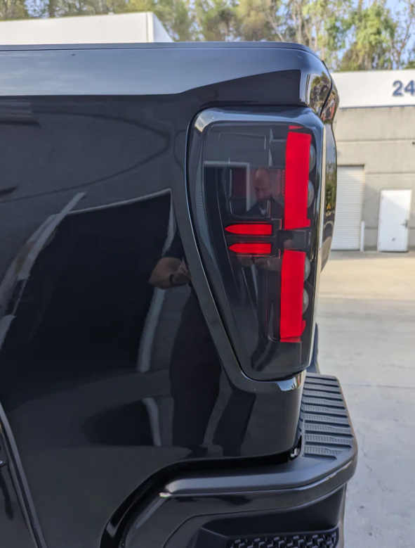 GMC Sierra 1500 19-25 Ultra Bright OLED Tail Lights (Replaces Factory/OEM Halogen Tail Lights Only) - SMOKED LENS