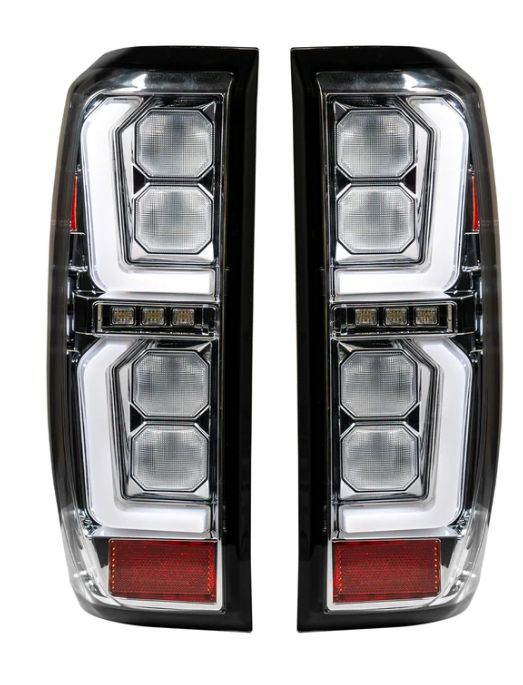 GMC Sierra 1500 19-25 Ultra Bright OLED Tail Lights (Replaces Factory/OEM LED Tail Lights Only) - CLEAR LENS