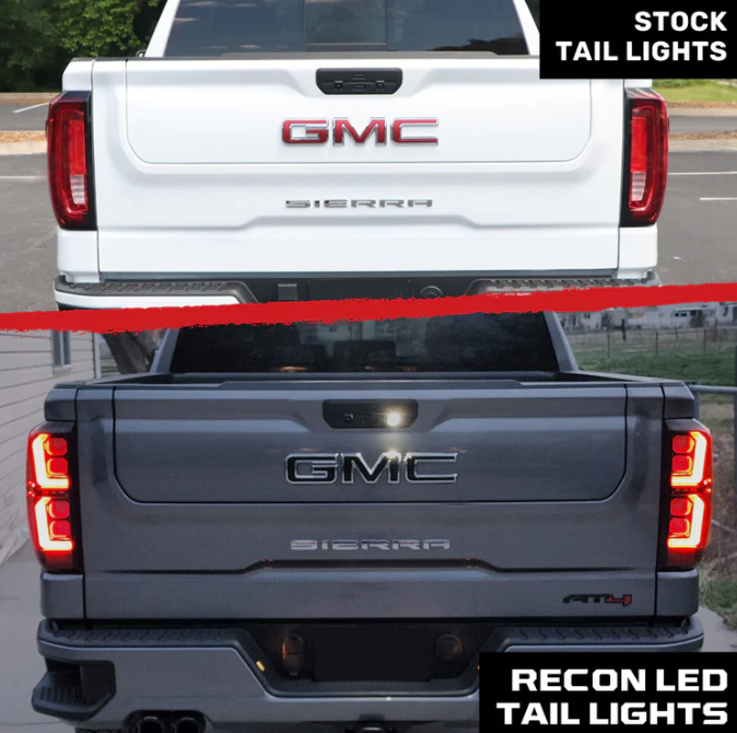 GMC Sierra 1500 19-25 Ultra Bright OLED Tail Lights (Replaces Factory/OEM LED Tail Lights Only) - SMOKED LENS