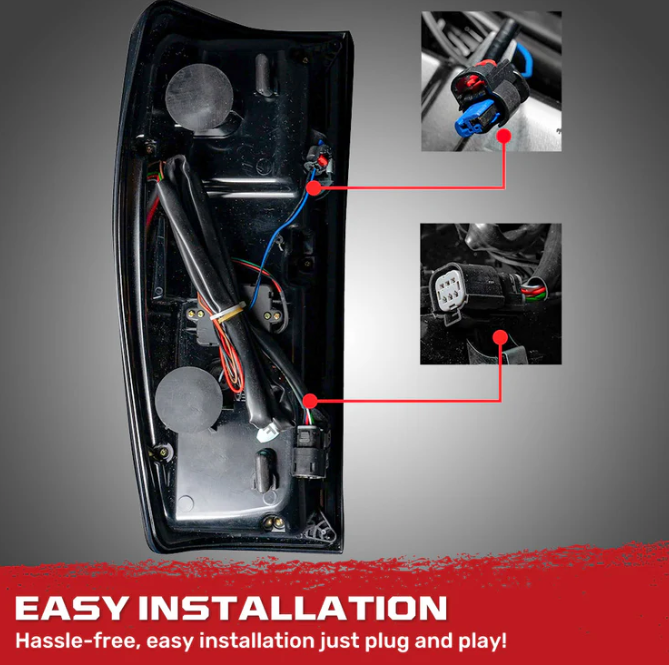 GMC Sierra 1500 19-25 Ultra Bright OLED Tail Lights (Replaces Factory/OEM LED Tail Lights Only) - SMOKED LENS