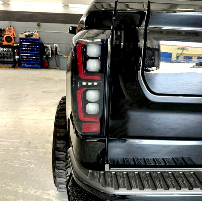 GMC Sierra 1500 19-25 Ultra Bright OLED Tail Lights (Replaces Factory/OEM LED Tail Lights Only) - SMOKED LENS