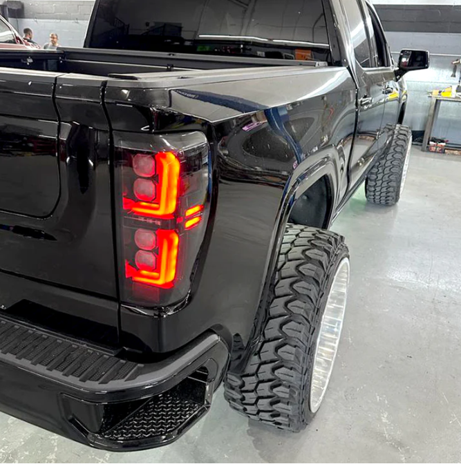 GMC Sierra 1500 19-25 Ultra Bright OLED Tail Lights (Replaces Factory/OEM LED Tail Lights Only) - SMOKED LENS