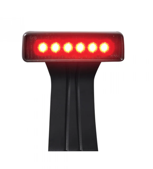 Jeep JK Wrangler 07-18 3rd Brake Light Kit Red LED - CLEAR LENS