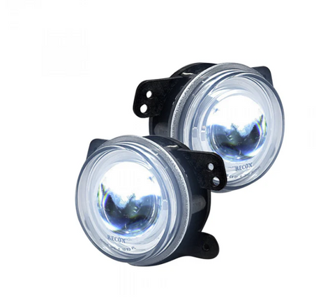 Jeep Wrangler 07-15 2-Piece Fog Lights Set I Clear & Chrome