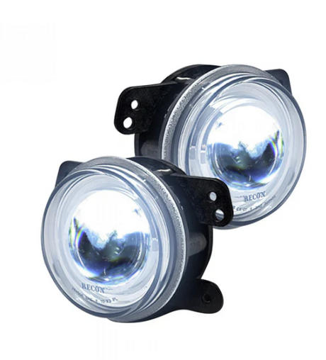 Jeep Wrangler 07-15 2-Piece Fog Lights Set in Smoked & Black