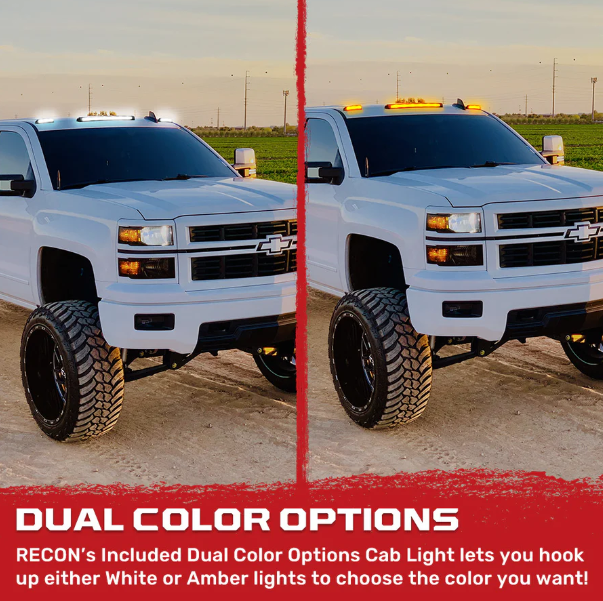 GMC & Chevy 07-14 Heavy-Duty (3-PC Set) Ultra-High Power Dual-Color (Amber or White) LED Function - Multiple Lens