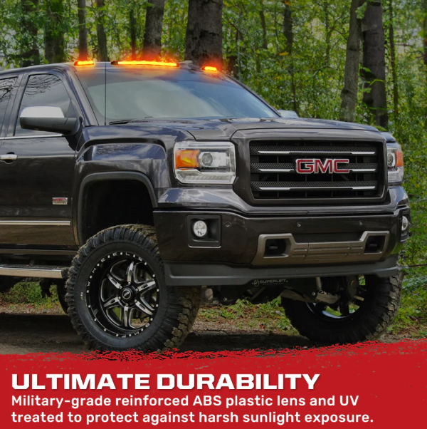 GMC & Chevy 07-14 Heavy-Duty (3-PC Set) Ultra-High Power Dual-Color (Amber or White) LED Function - Multiple Lens