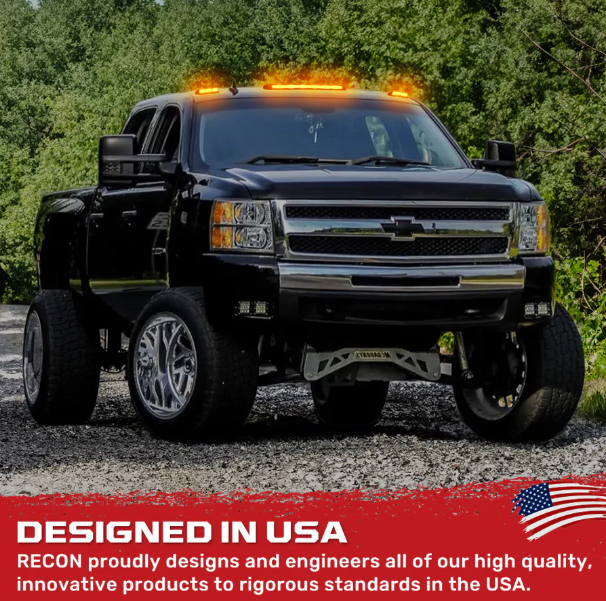 GMC & Chevy 07-14 Heavy-Duty (3-PC Set) Ultra-High Power Dual-Color (Amber or White) LED Function - Multiple Lens