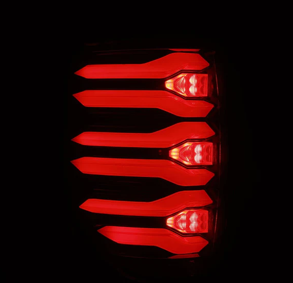 09-14 Ford F150 LUXX-Series LED Tail Lights Black-Red