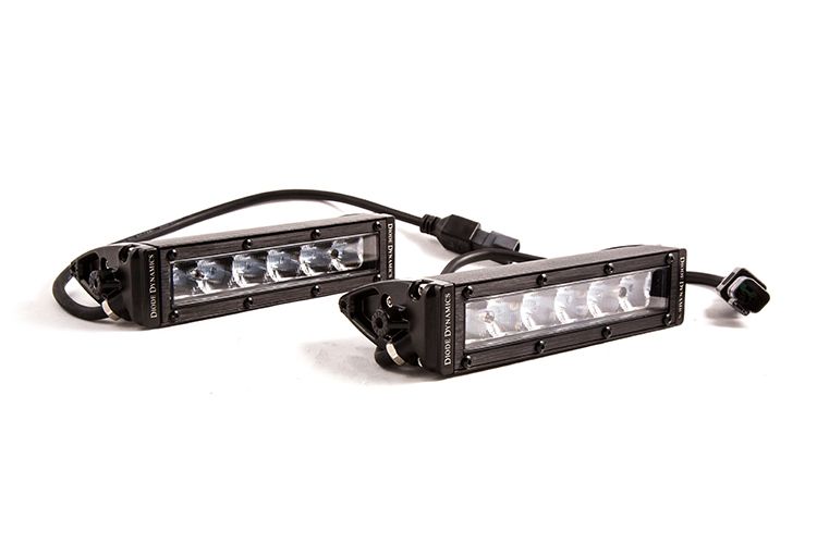Stage Series 6" SAE/DOT White Light Bar (pair)