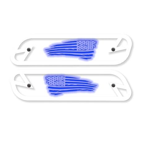 Tattered Flag Hood Emblem Replacements - Fits 2019-2025 Ram® 2500, 3500, 4500 - Fully Customizable, LED