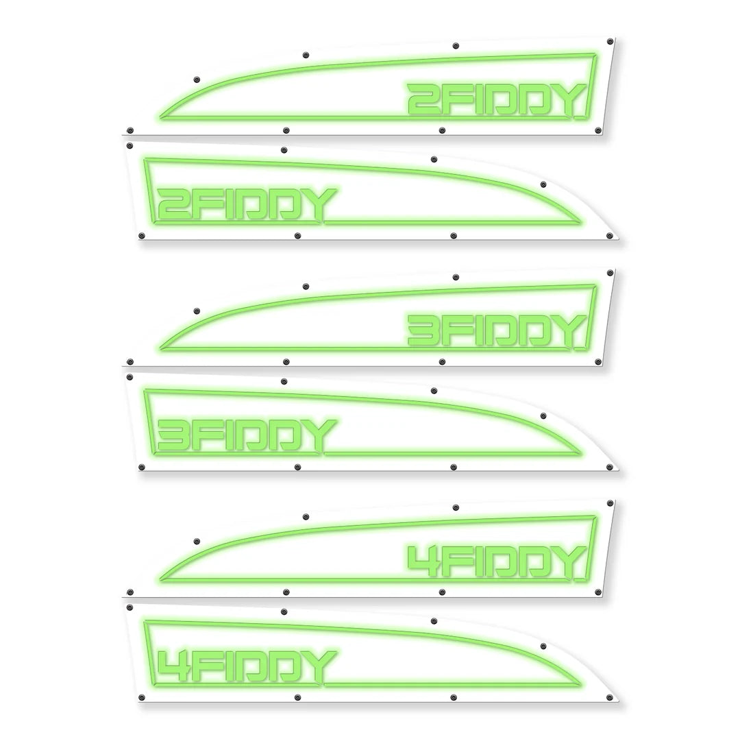 2Fiddy, 3Fiddy, 4Fiddy 11-16 Ford® Super Duty® Fender Badge Replacements - Fully Customizable, LED
