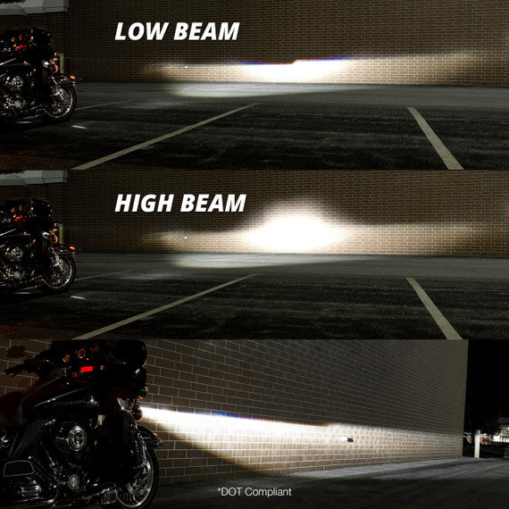 7" LED Headlight for Motorcycle | XKchrome Smartphone App