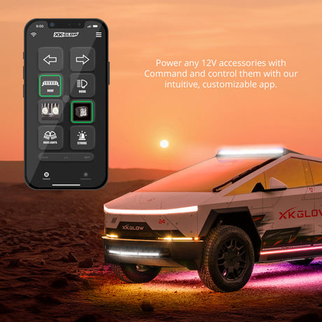 XKcommand Switch Panel for Cybertruck | Off-road Light Controller | App-controlled